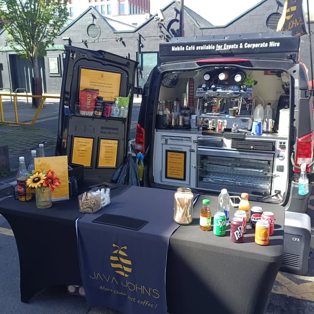 Drinks being prepared at a Java John's event